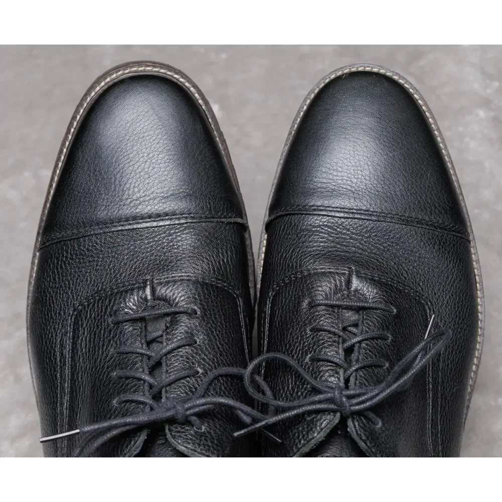 Cole Haan Richardson Black Leather Cap Toe Oxfords Grand 360 Mens Size 11.5